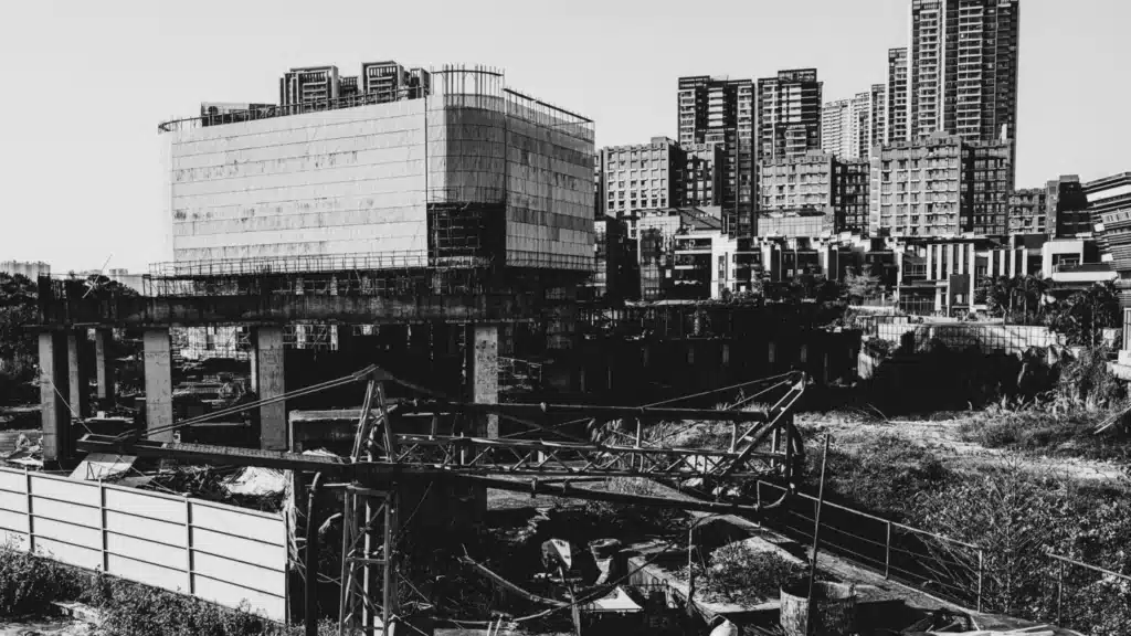 Real Estate Development Digital Marketing Agency Photo A Real Estate Development Digital Marketing Company: large urban construction site with residential buildings