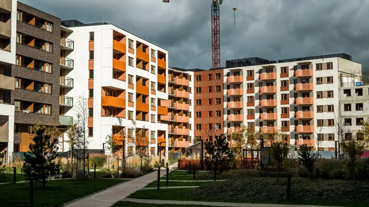 Self Storage Digital Marketing Agency Hero Self Storage Digital Marketing Agency: residential development with construction crane