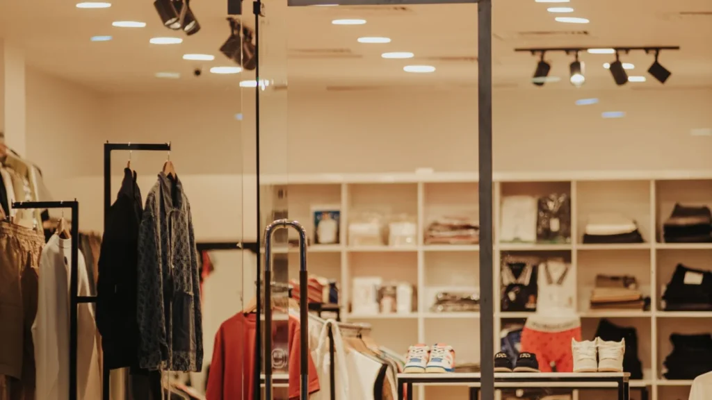 Retail Marketing Company: customer browsing product display