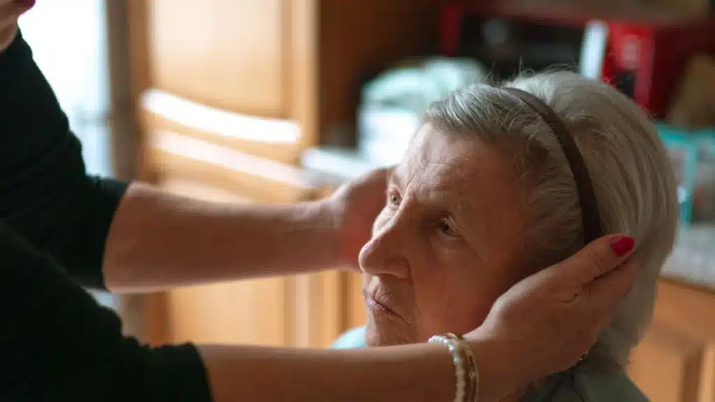 Senior Living Home Care and Hospice Marketing Agency Photo B Senior Living, Home Care and Hospice SEO Agency: senior woman receiving attentive home care