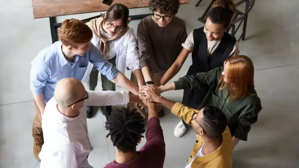 Healthcare Staffing AEO Agency: executive team discussing leadership requirements