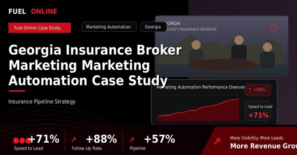 Georgia Insurance Broker Marketing Marketing Automation Case Study case study visual