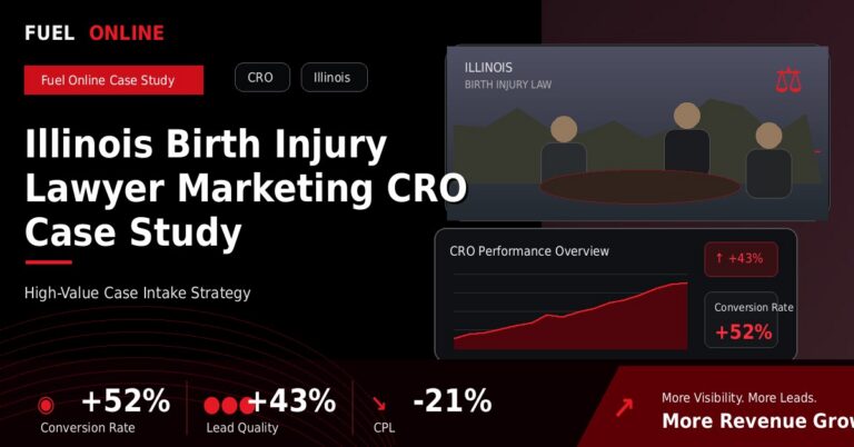 Criminal Defense Law Lead Generation Agency 3 Illinois Birth Injury Law Firm CRO Case Study