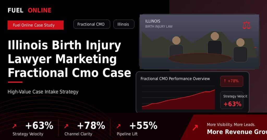 Illinois Birth Injury Lawyer Marketing Fractional CMO Case Study case study visual