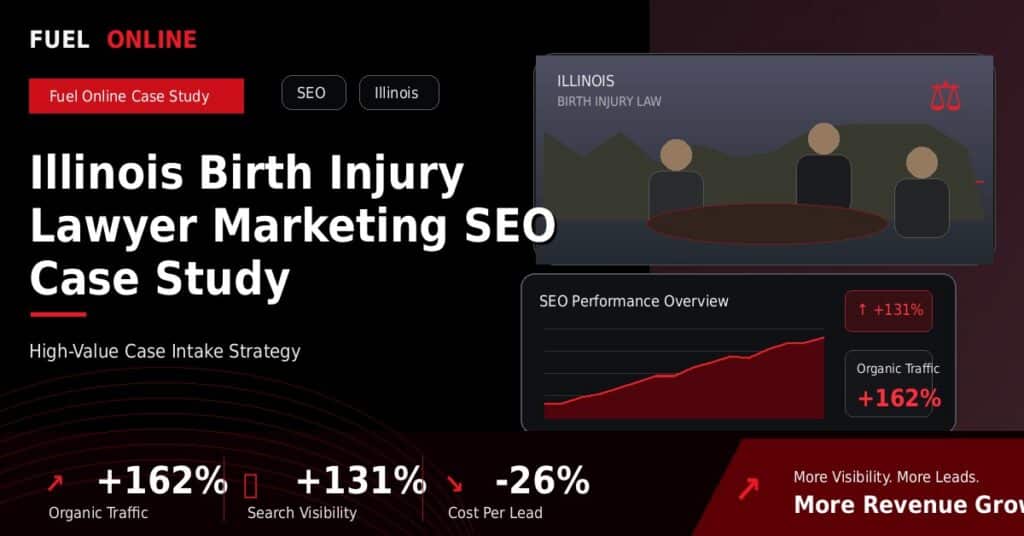 Illinois Birth Injury Law Firm SEO Case Study case study visual