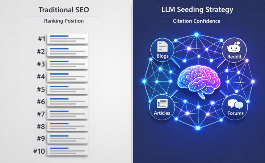 LLM Seeding Strategy: How to Get Your Brand Mentioned in ChatGPT, Gemini & Perplexity 1 LLM SEO