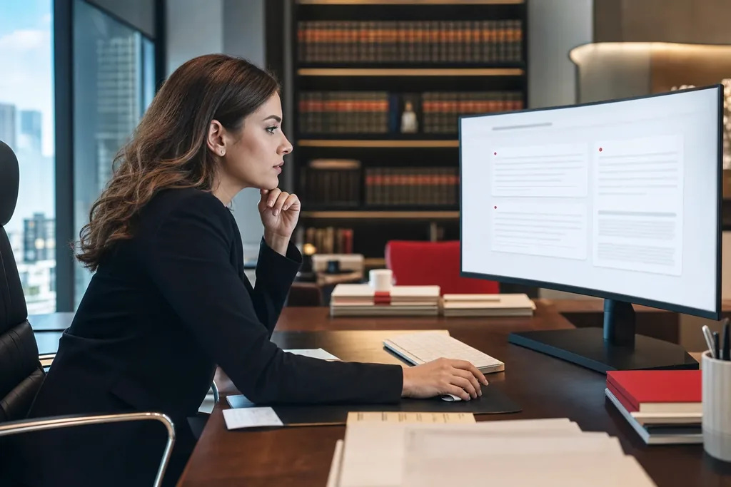 AEO agency for mass tort law firms: a marketer reviewing clean question and answer resul