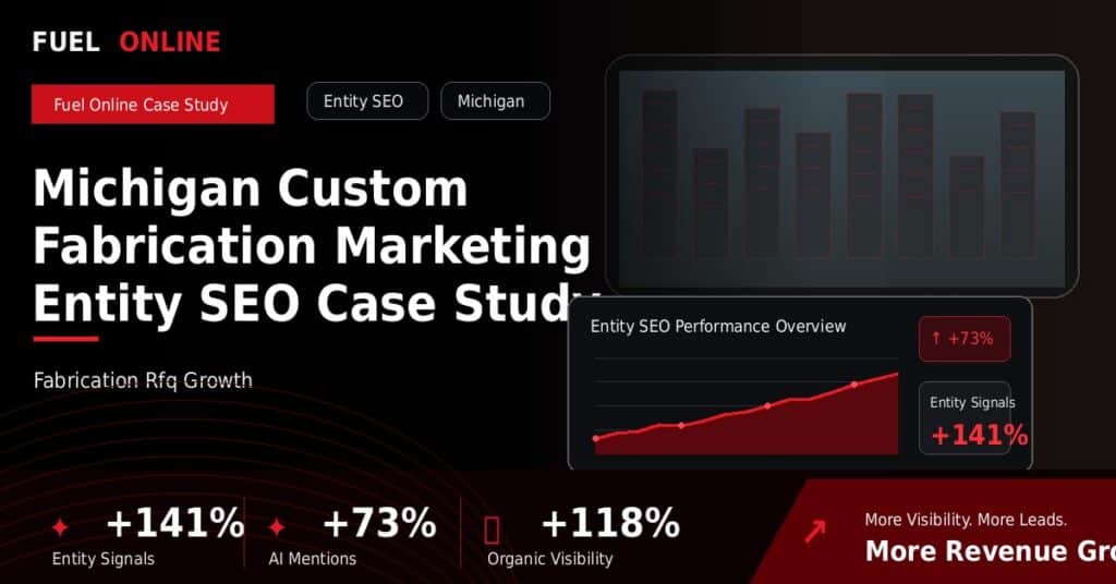 Michigan Custom Fabrication Marketing Entity SEO Case Study case study visual