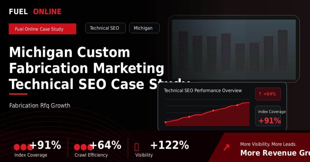 Michigan Custom Fabrication Technical SEO Case Study case study visual