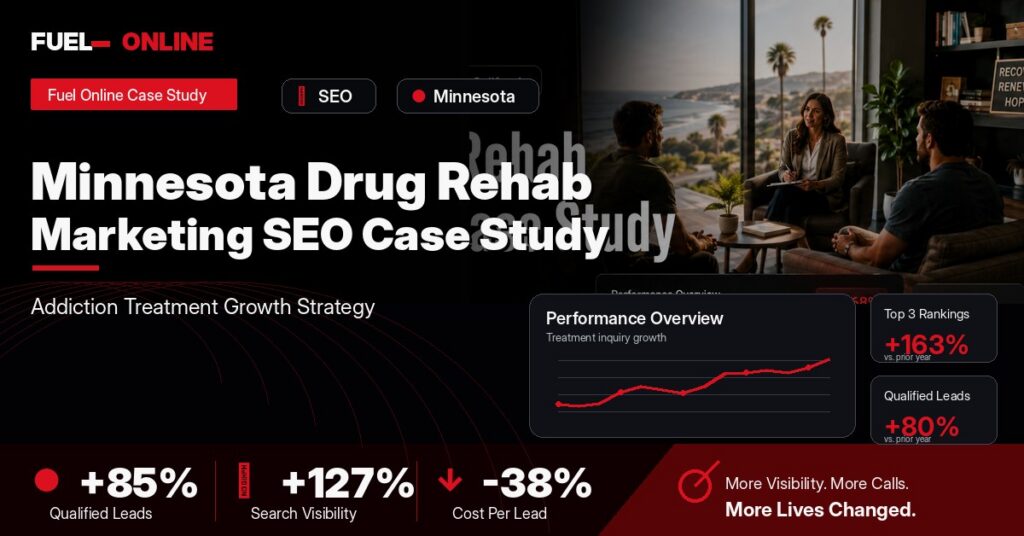 Minnesota Drug Rehab SEO Case Study case study visual