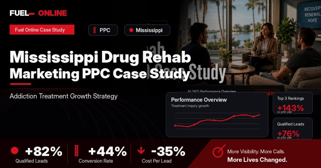 Mississippi Drug Rehab PPC Case Study case study visual