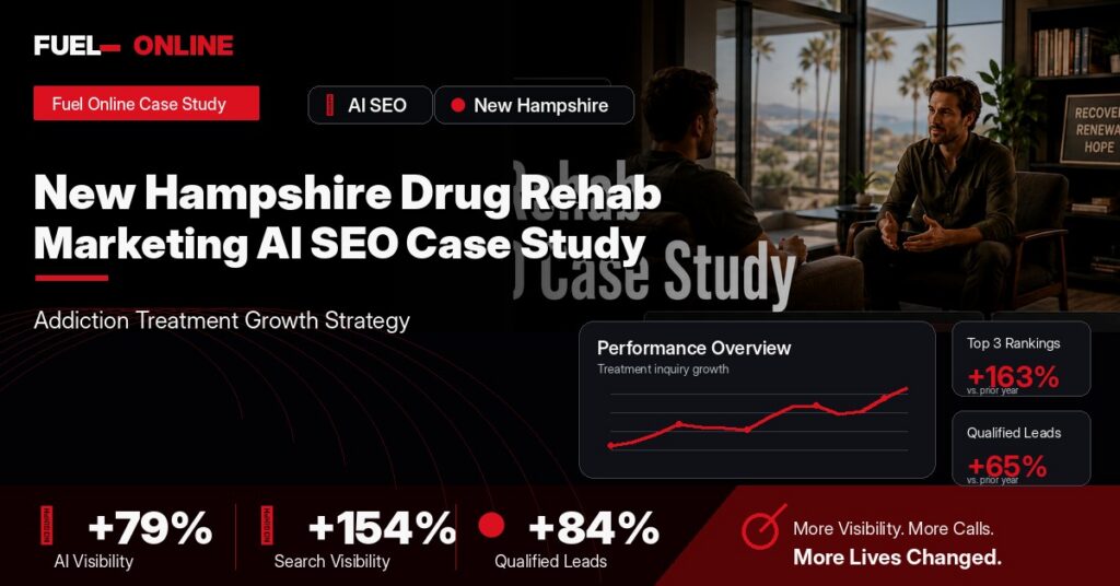 New Hampshire Drug Rehab AI SEO Case Study case study visual