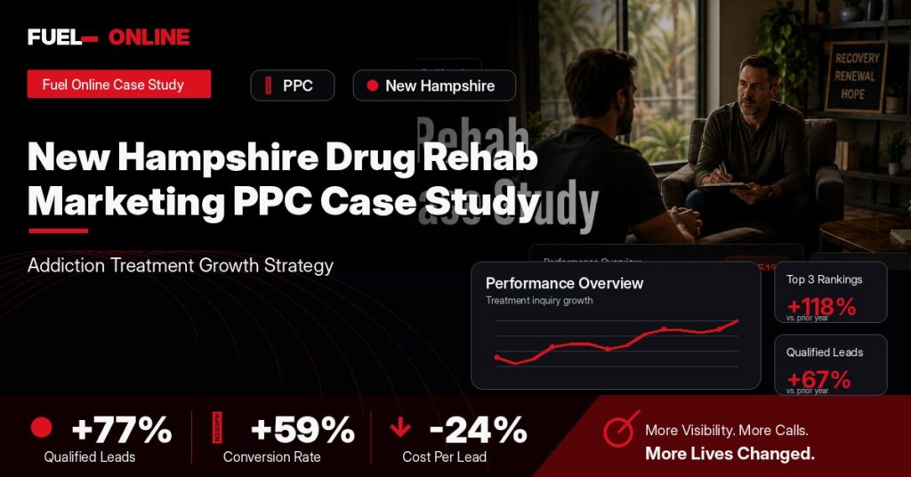 New Hampshire Drug Rehab PPC Case Study case study visual