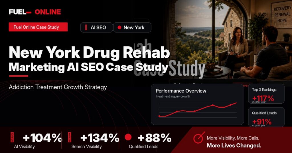 New York Drug Rehab AI SEO Case Study case study visual