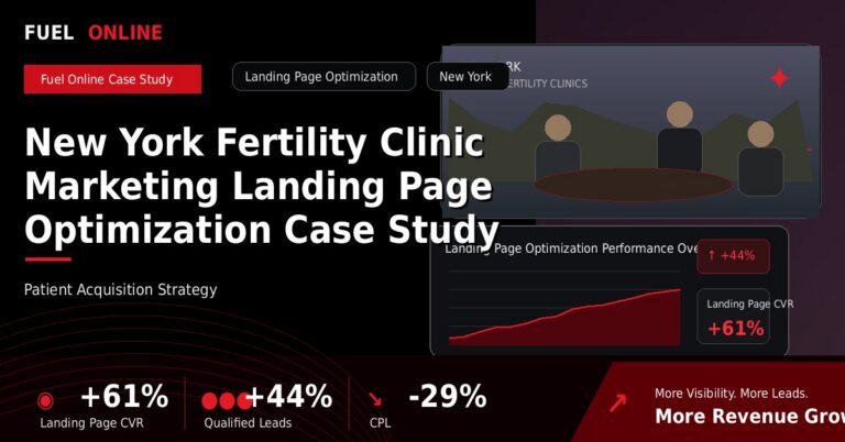 Ophthalmology Lead Generation Agency 2 New York Fertility Clinic Marketing Landing Page Optimization Case Study