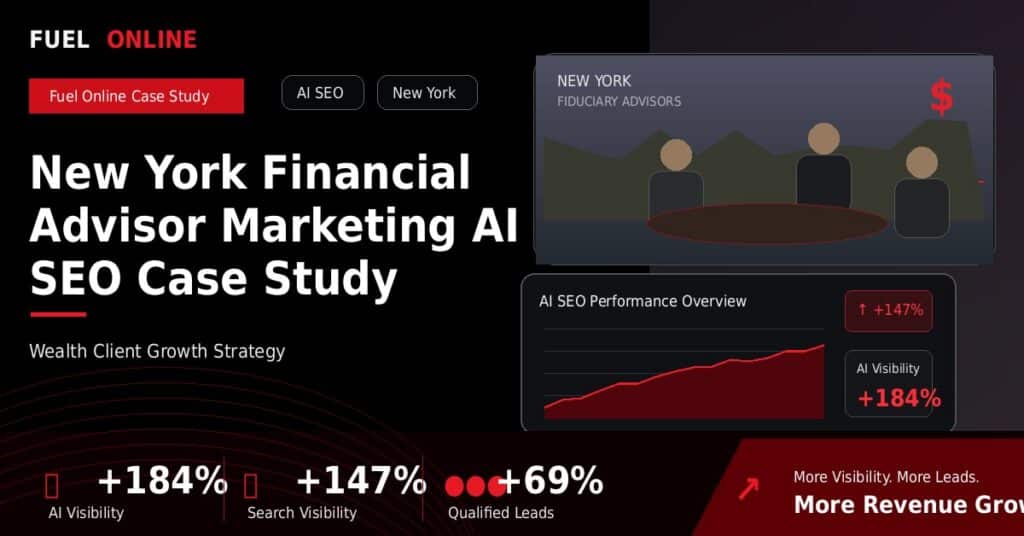 New York Financial Advisor AI SEO Case Study case study visual