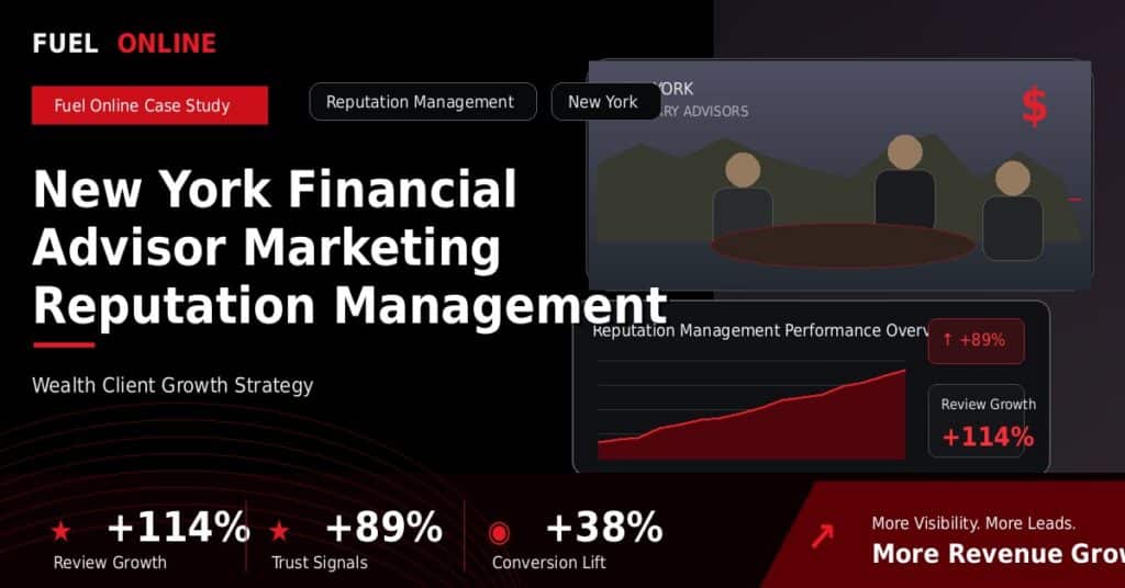 New York Financial Advisor Marketing Reputation Management Case Study case study visual