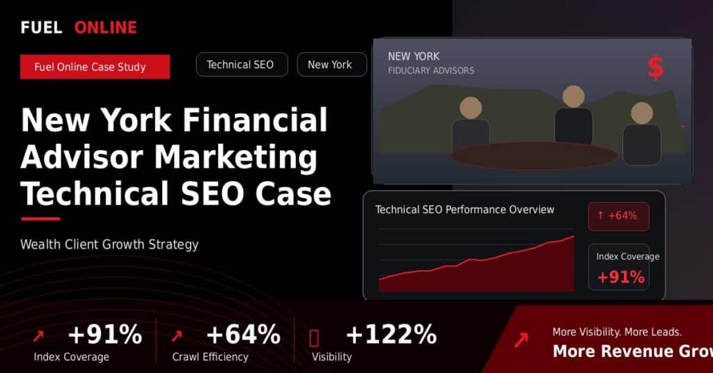 New York Financial Advisor Technical SEO Case Study case study visual