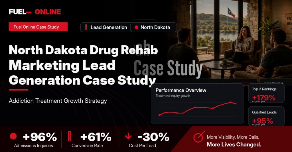 North Dakota Drug Rehab Lead Generation Case Study case study visual