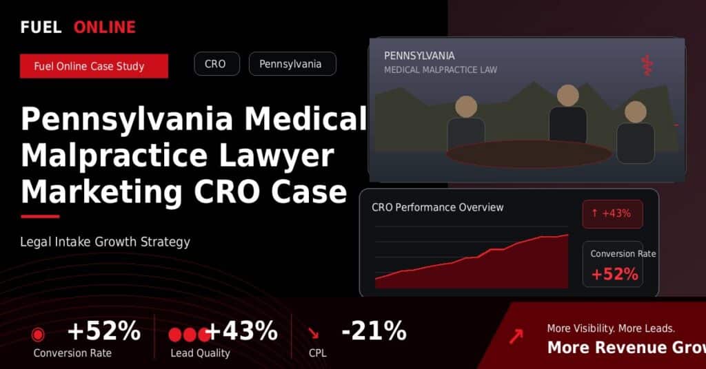 Pennsylvania Medical Malpractice Law Firm CRO Case Study case study visual