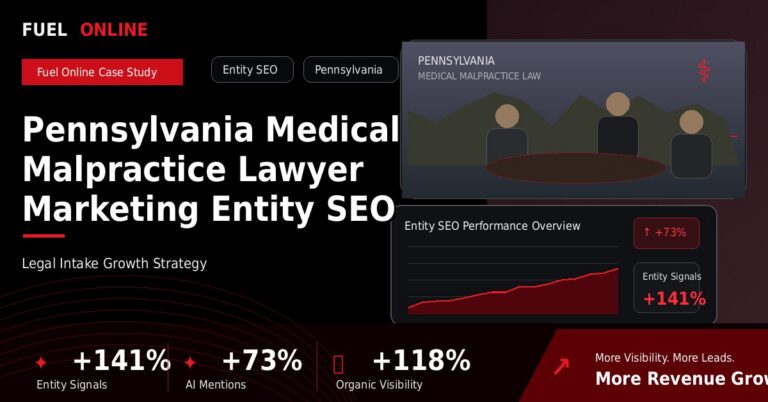 Medical Malpractice Law Digital Marketing Agency 1 Pennsylvania Medical Malpractice Lawyer Marketing Entity SEO Case Study