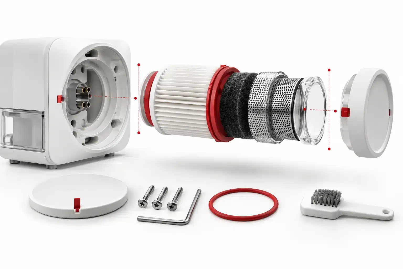 WooCommerce replacement cartridge model shows compatible sockets, dimensions and included parts.