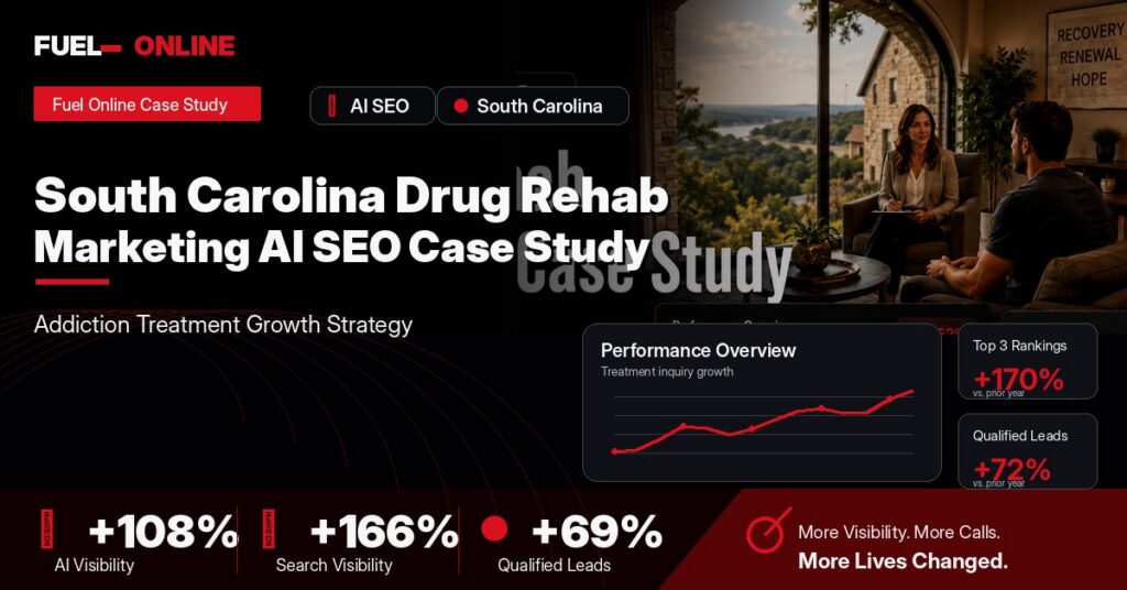 South Carolina Drug Rehab AI SEO Case Study case study visual