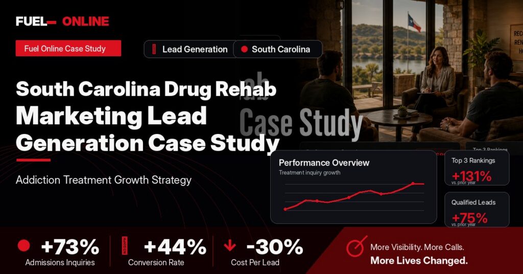 South Carolina Drug Rehab Lead Generation Case Study case study visual