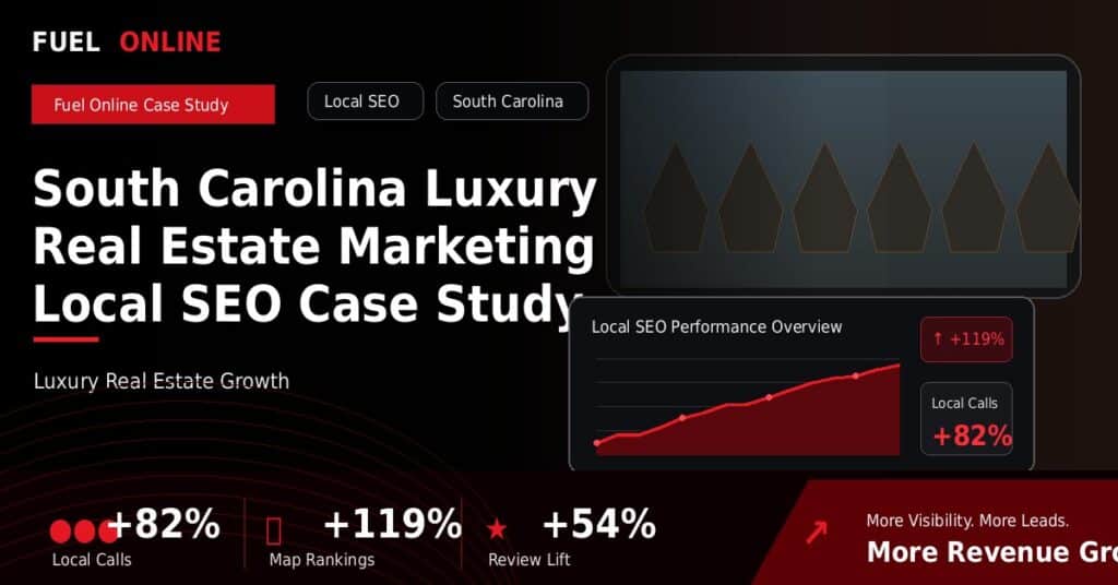 South Carolina Luxury Real Estate Local SEO Case Study case study visual