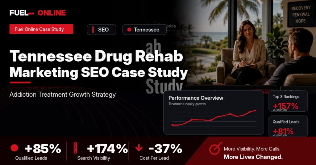 Tennessee Drug Rehab SEO Case Study case study visual
