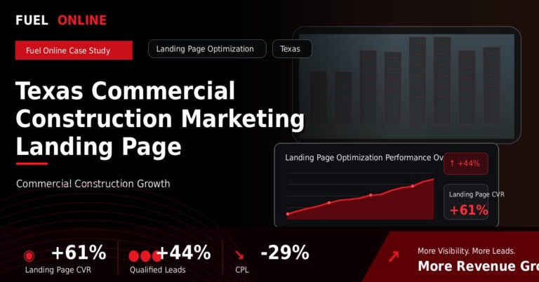 Construction Lead Generation Agency 2 Texas Commercial Construction Marketing Landing Page Optimization Case Study