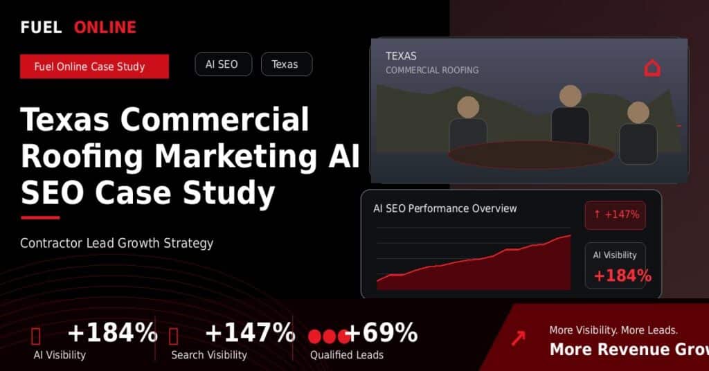 Texas Commercial Roofing AI SEO Case Study case study visual