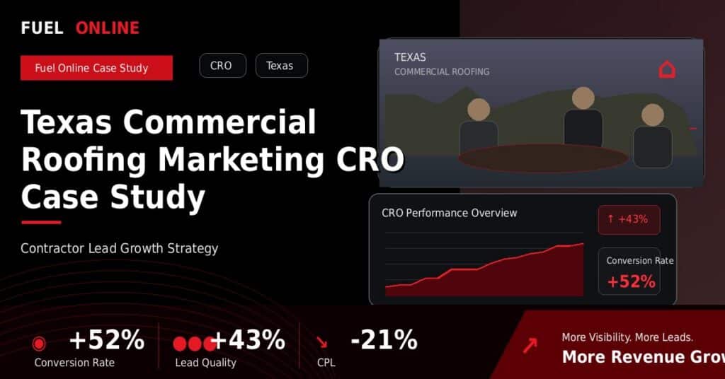 Texas Commercial Roofing CRO Case Study case study visual