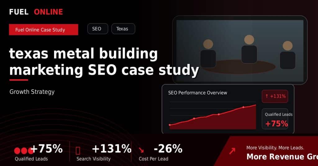 Texas Metal Building SEO Case Study case study visual