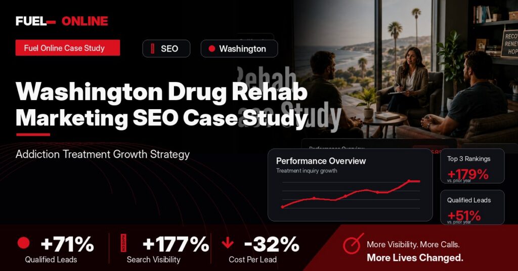 Washington Drug Rehab SEO Case Study case study visual