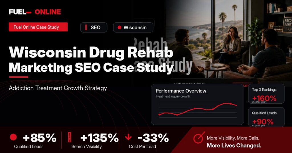 Wisconsin Drug Rehab SEO Case Study case study visual