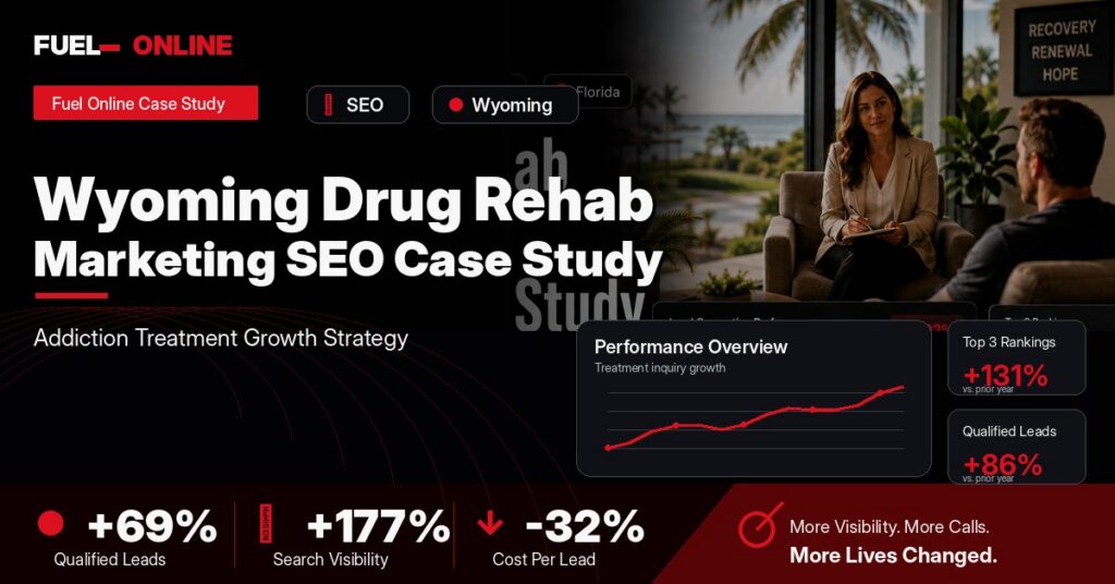 Wyoming Drug Rehab SEO Case Study case study visual
